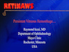 Persistent Vitreous Hemorrhage