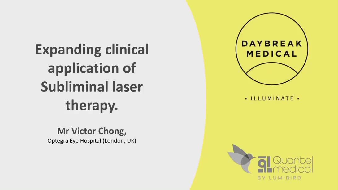 Expanding Clinical Application Of Subliminal Laser Therapy