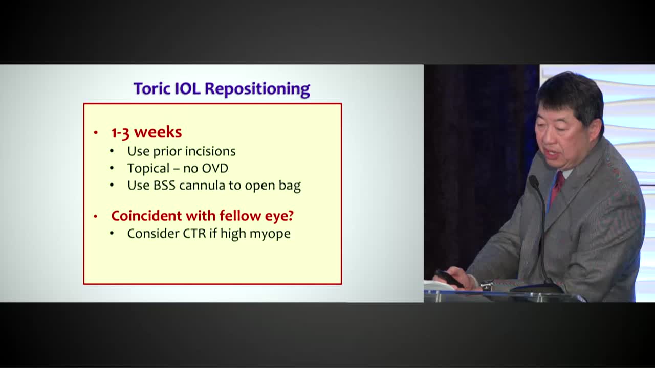 Toric IOL Repositioning