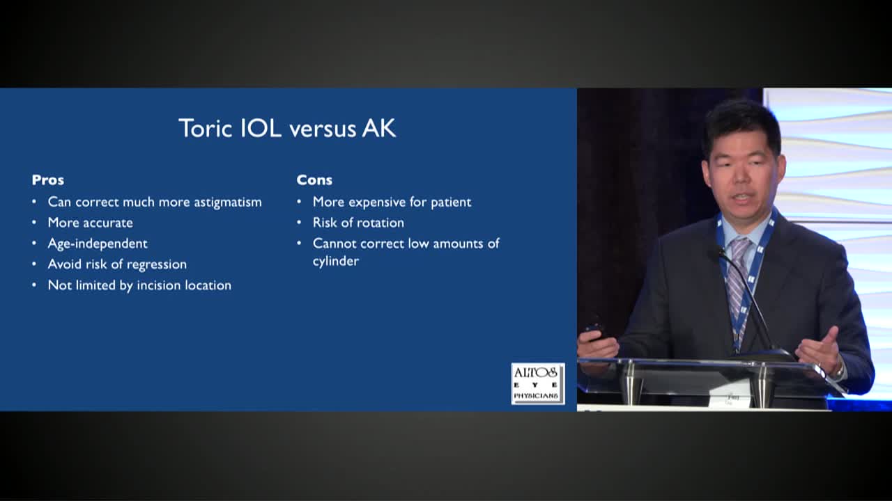 Astigmatic Keratotomy Versus Toric IOL