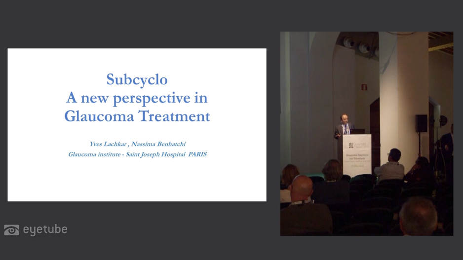 Subcyclo in Glaucoma Treatment 