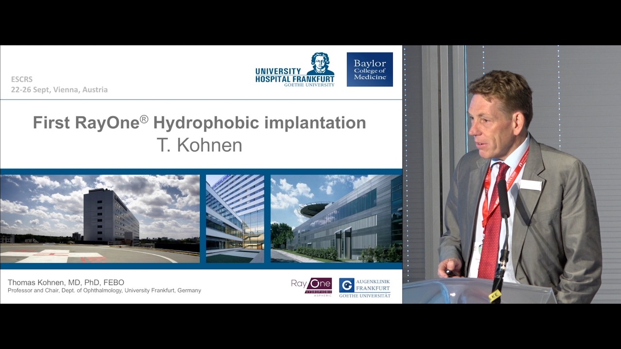 First global RayOne® Hydrophobic implantation Post CE Mark - Eyetube