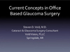 Current Concepts in Office Based Glaucoma Surgery