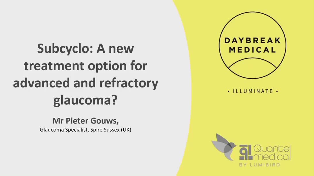 SubCyclo: A New Treatment Option For Advanced And Refractory Glaucoma? 