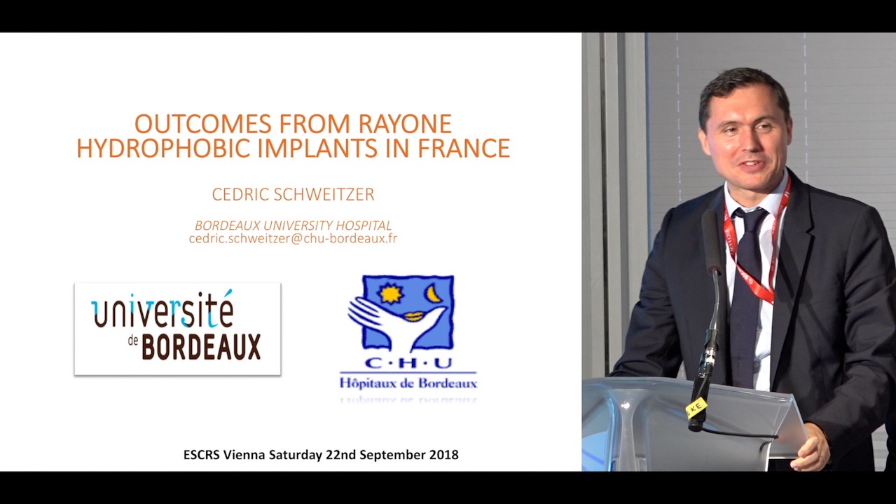 1 Month Clinical Results With the RayOne Hydrophobic IOL