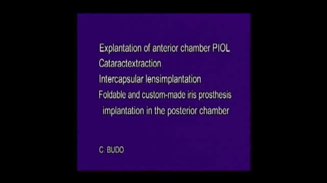 PIOL, Cataract Iris Prothesis 